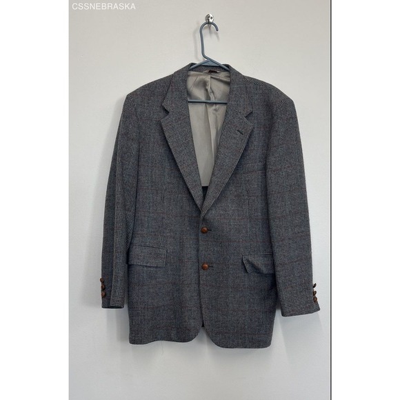 NEW ENGLAND COLL Other - NEW ENGLAND COLL Gray Mens PURE WOOL 2 Button Vented coat -‎ Size 42R